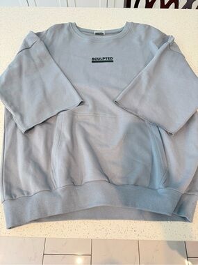 Sculpted 3/5 Sleeve Crewneck Men’s Pump Cover Size Large